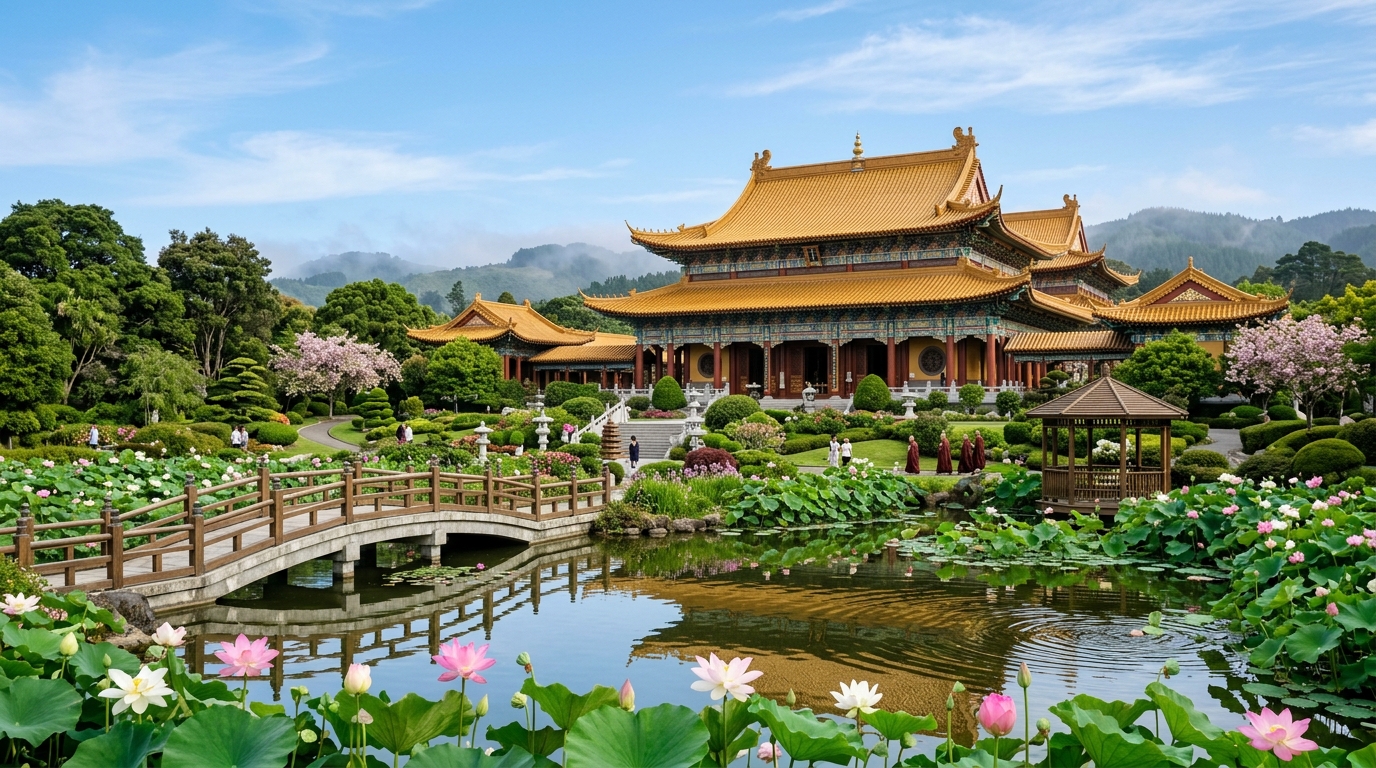 True Buddha Blossom Temple Exterior Grounds